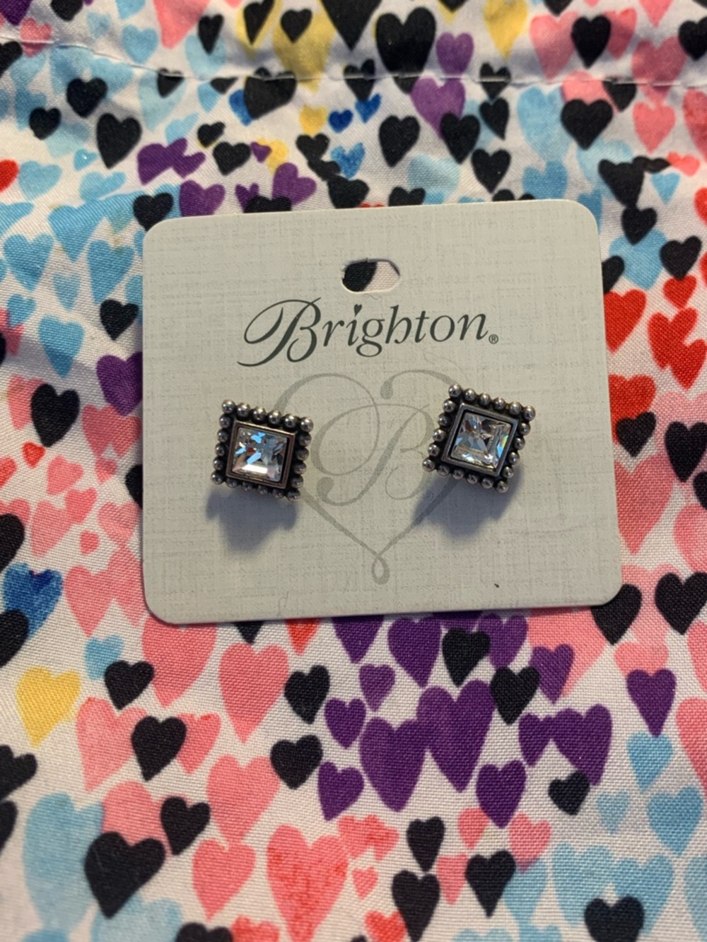 2 Brighton Gold-Tone Rope Stud Earrings - Picture 3 of 3